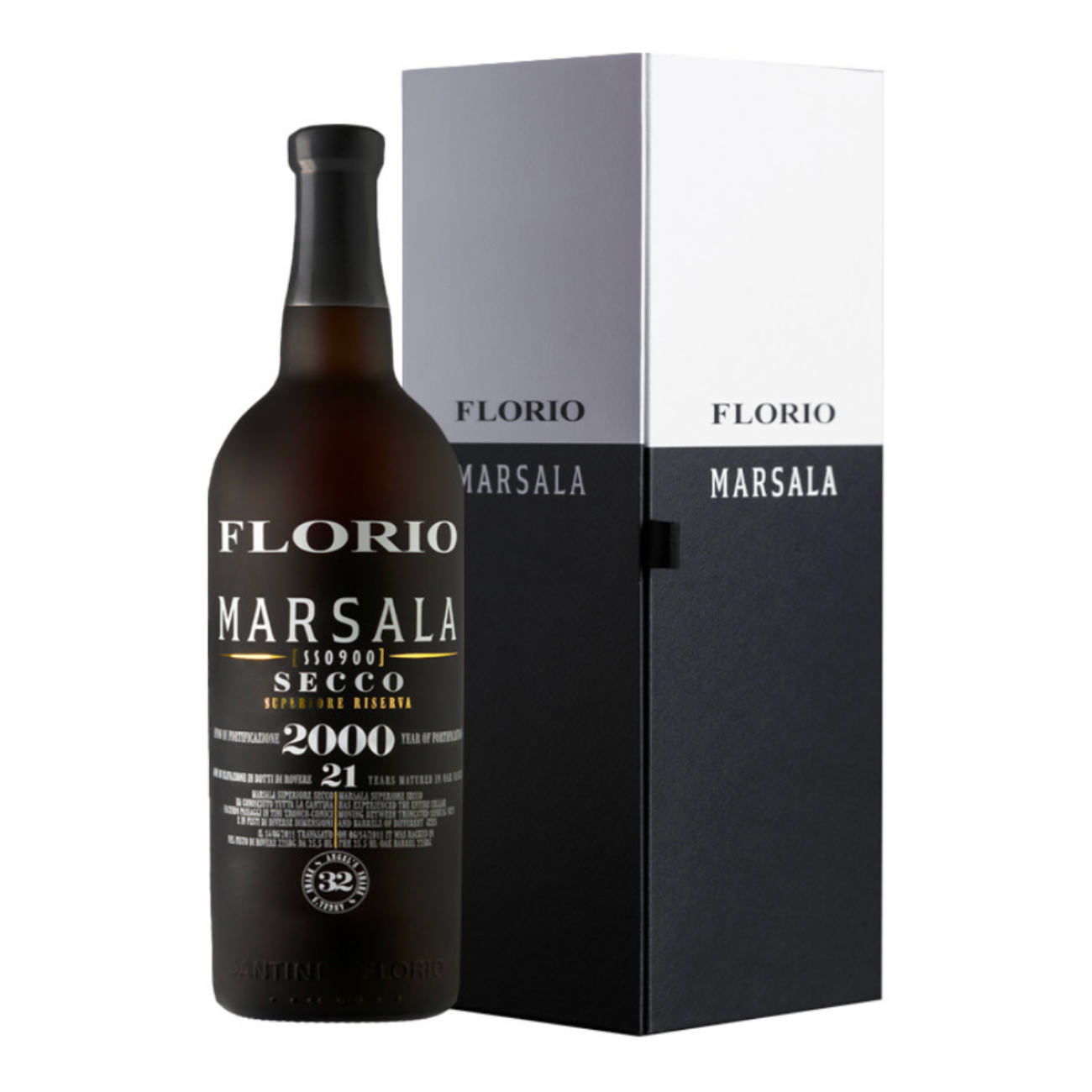 Vino Liquoroso Marsala Superiore Riserva Secco Florio DOC 750ml - Annata 2000